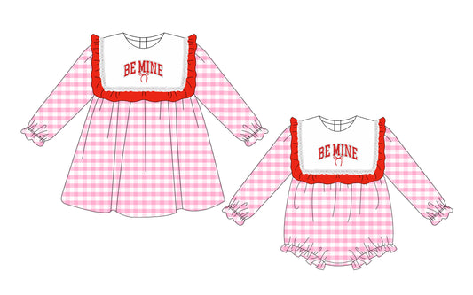 25.10.22 custom each style moq 5 eta 6-8week Sibling Sisters bow baby girl short sleeve dress and rompers match family design
