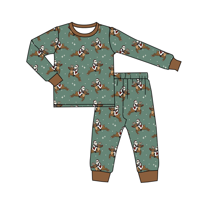 6.17 custom each style moq 5eta 4-6 week Sibling Sister Chritsmas boys outfits and romper match family design