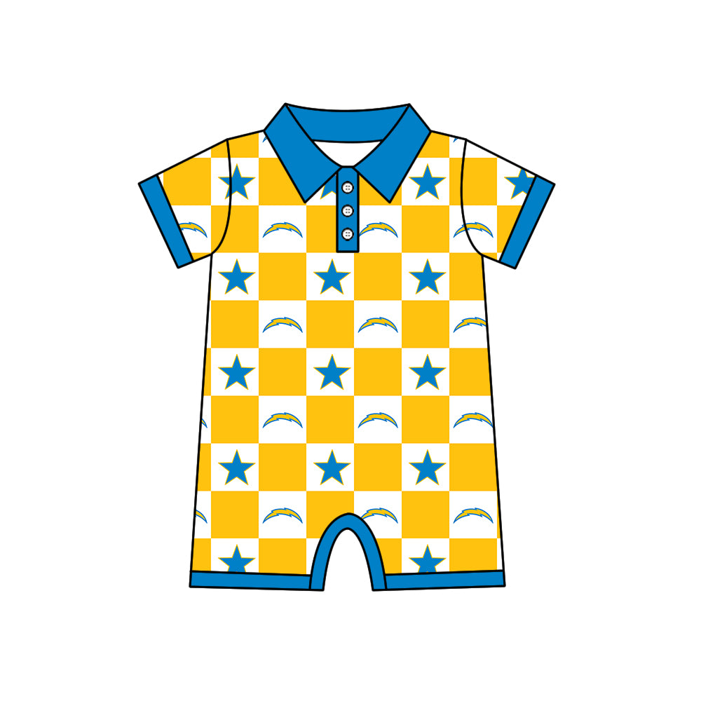 Custom moq 5 mix size milk silk summer teams Baby Girl Sleeveless Top Skirts Set Dress And Shorts Yoga Yellow Checked Outfit Boy's Checked Short-Sleeved Polo Shirt And Romper