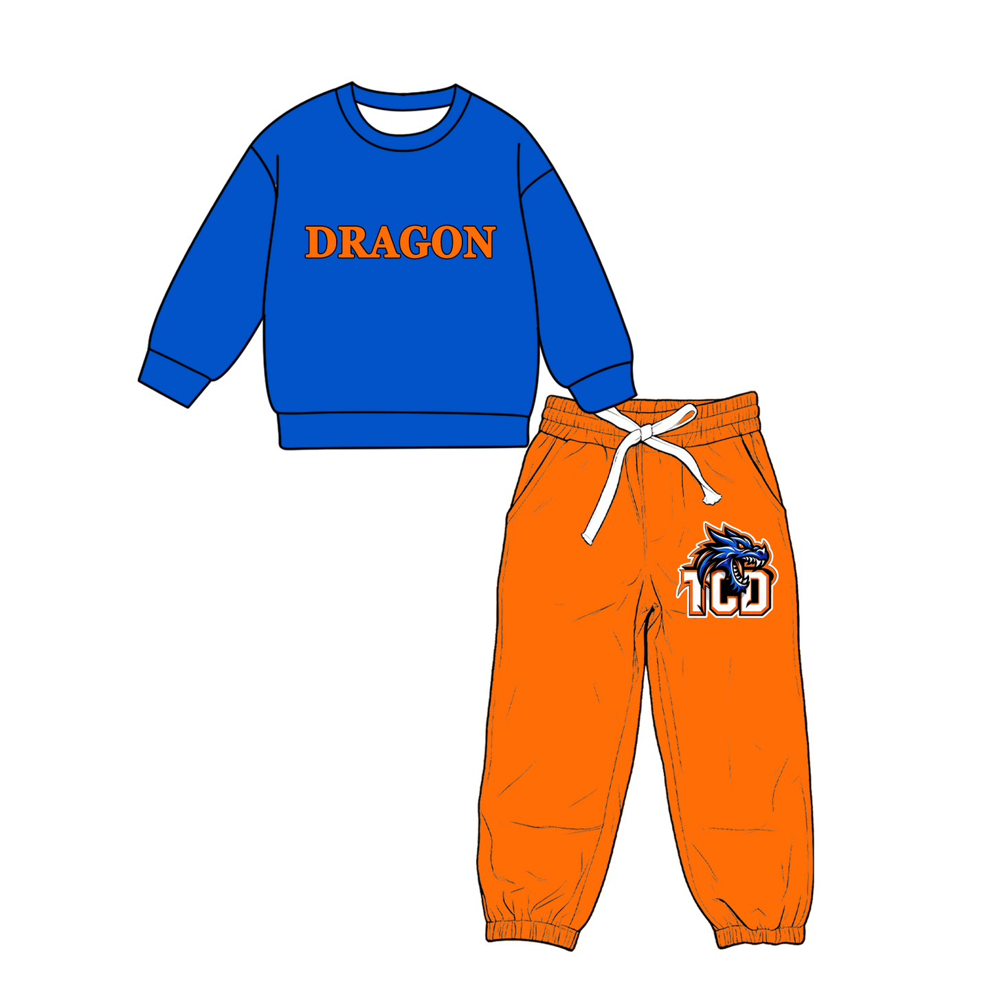 custom moq 5 mix size MSD071004 Baby Kids Casual Long Sleeve Tops Pocket Pants Team Outfit Set