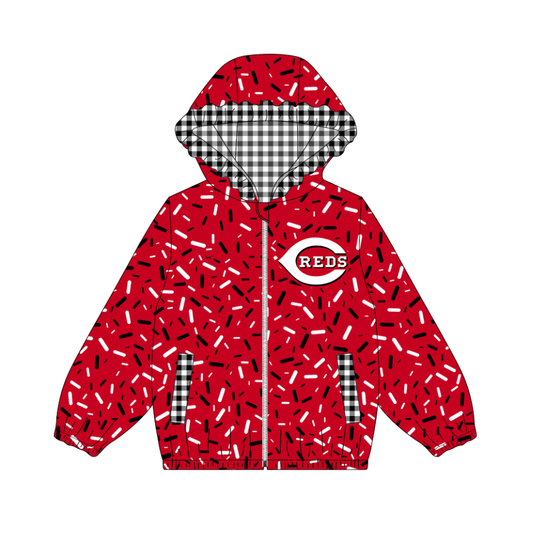 10.3-2-Custom moq 8 mix size milk silk summer team baby girls clothes red hooded long sleeve top-25.10.9