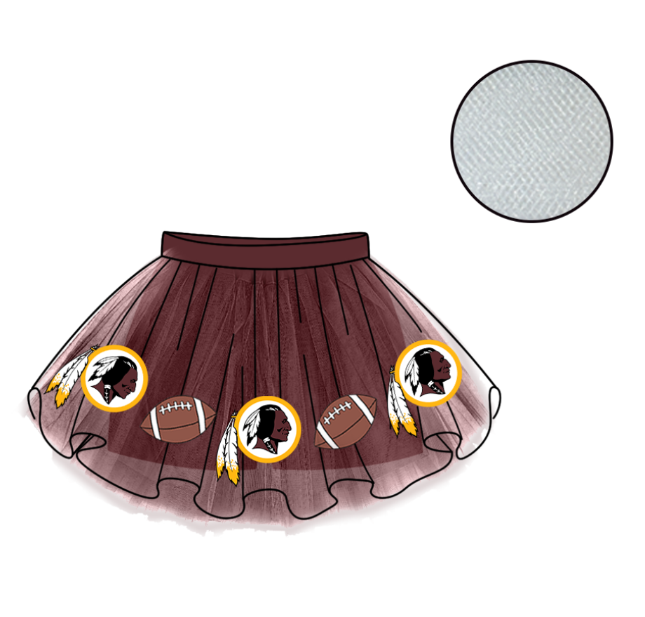 Custom moq 5 mix size milk silk summer teams Baby Girl's Brown Mesh Skirt Summer Team Cute Clothes