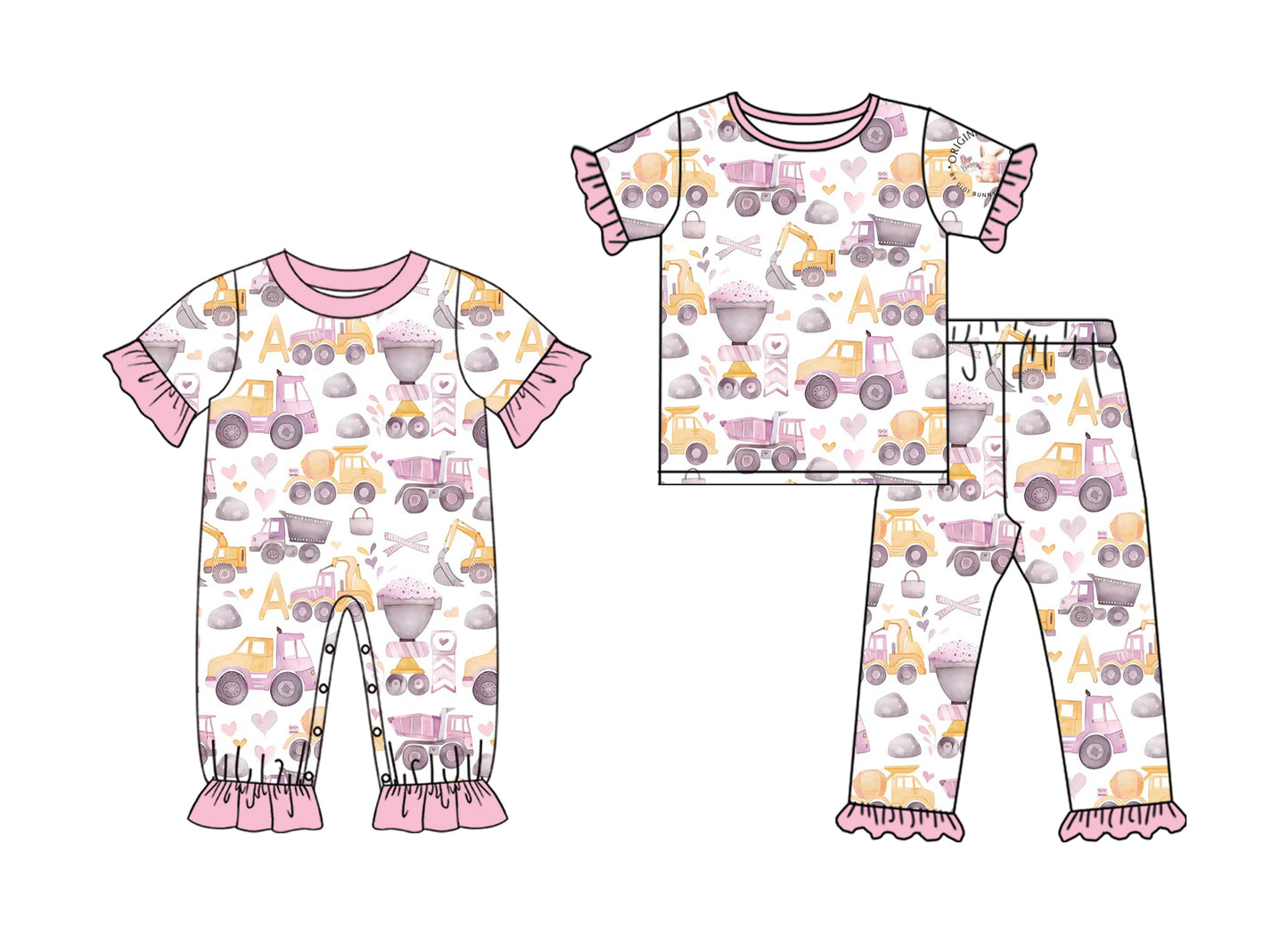 25.10.3 custom each style moq 8 eta 6-8week Sibling Sisters love baby girl clothes short sleeve pants sets and romper match family design