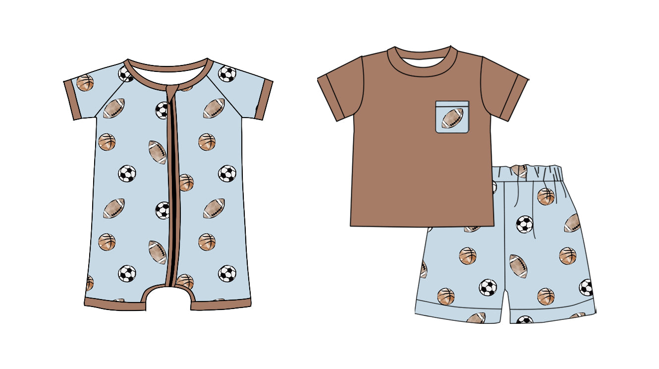 25.11.11 custom each style moq 5 eta 6-8 week Sibling Sister rugby baby boy short sleeve shorts sets and boy rompers match family design