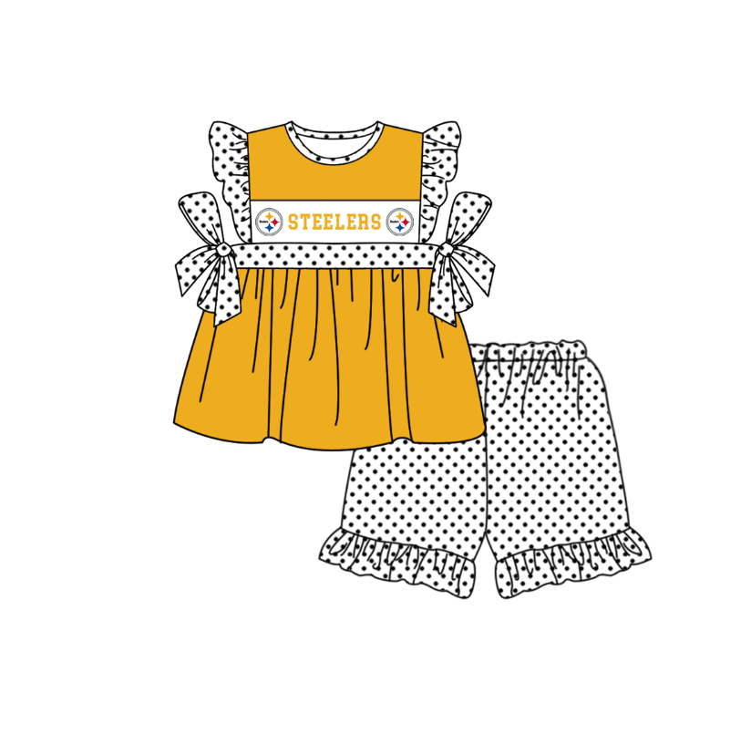 Custom moq 5 mix size milk silk summer teams baby girl boys clothes orange short sleeve shorts sets 2  and dress and rompers 2 series