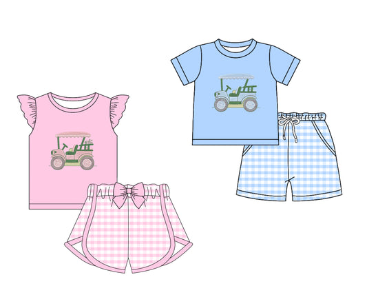25.10.31 custom each style moq 5 eta 6-8week Sibling Sisters baby girl clothes short sleeve shorts sets 2 match family design