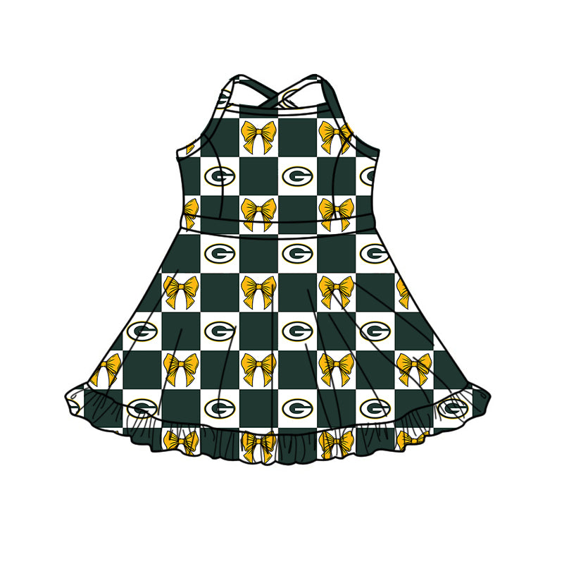 Custom moq 5 mix size milk silk summer teams Baby Girl Green Sleeveless Top Skirts Set Dress And Shorts Yoga Outfit Boy's Short-Sleeved Polo Shirt And Romper