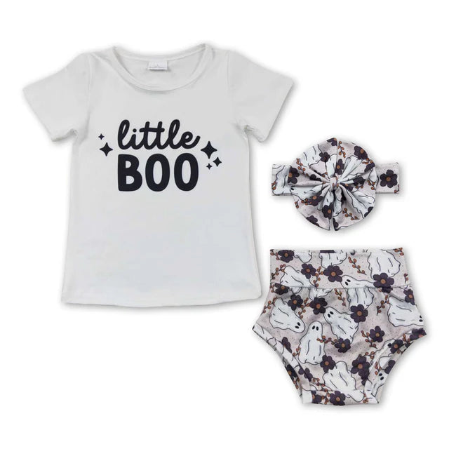 RTS NO MOQ Sibling Baby Girls  Fall Pumpkin Tee Shirt Thanksgiving Bummie Sets