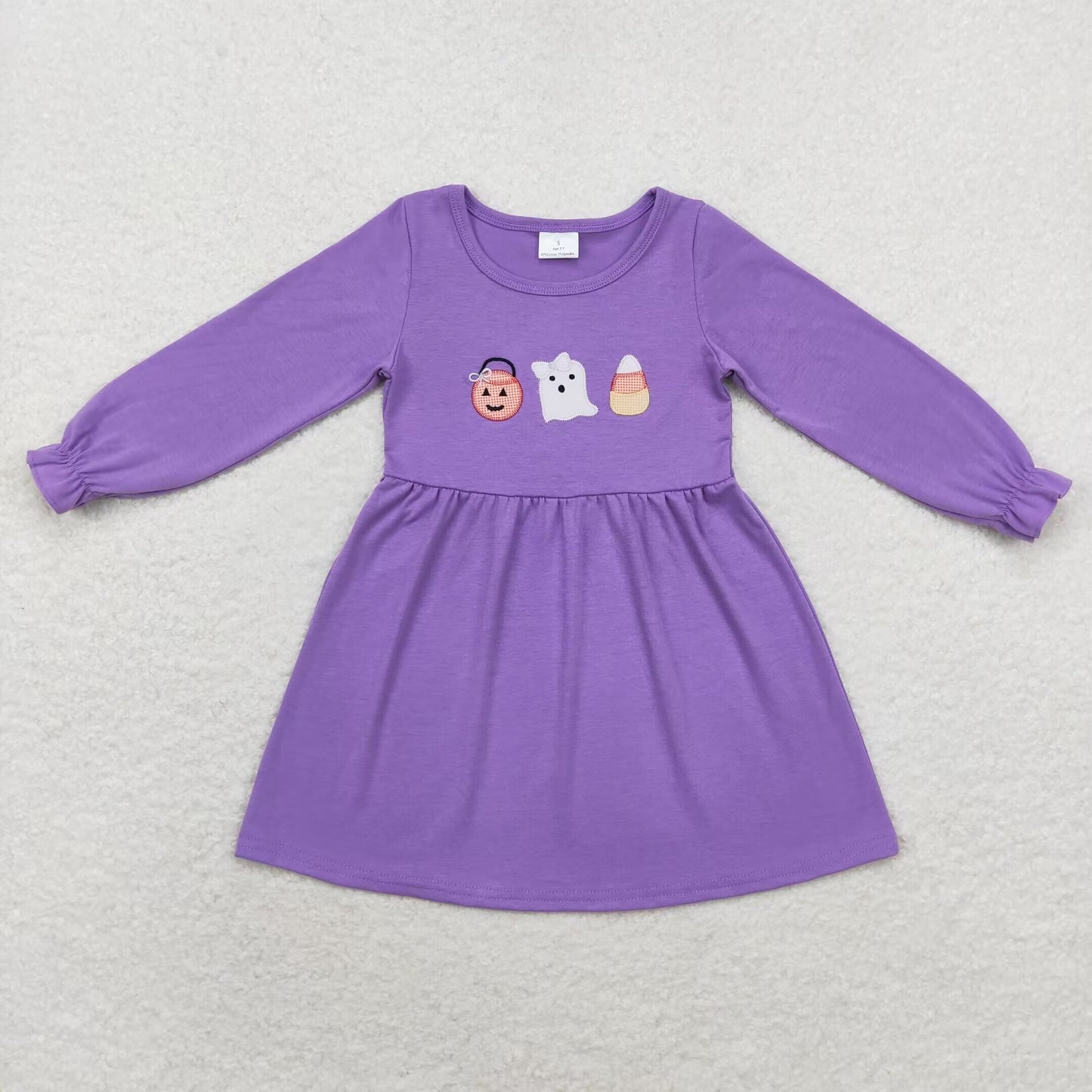 RTS Sibling baby girls clothes embroidery long Sleeve dress and rompers