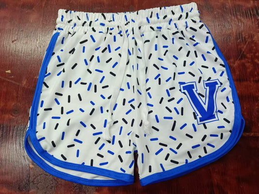 Custom moq 3 eta 6-7weeks kids clothes white and blue Beach Summer Shorts-25.5.8
