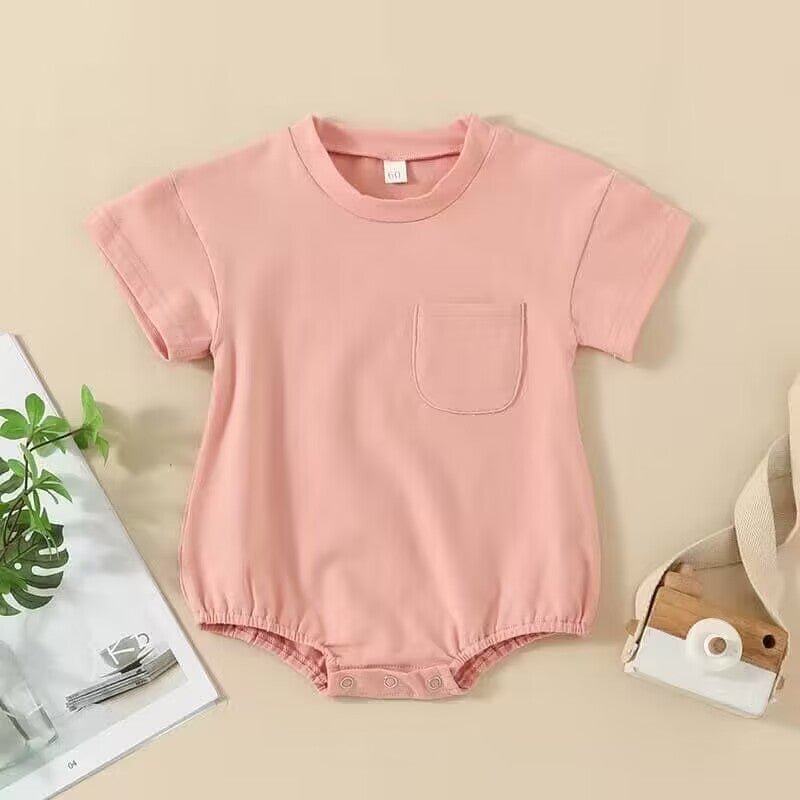 Deadline: May 24 custom eta 5week no moq eta 5-6weeks  cotton cotton pink romper cotton color