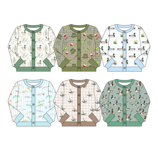 Custom moq 5 mix size Sibling Baby Girl Long-Sleeved Button Top Infant Outfit Casual Print Top for Little Girls