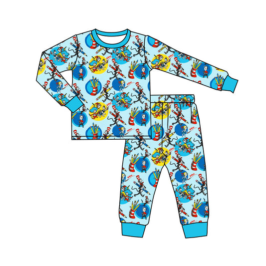 10.3 custom each style moq 5eta 4-6week Sibling Sister dr blue baby boys sets and rompers match family design