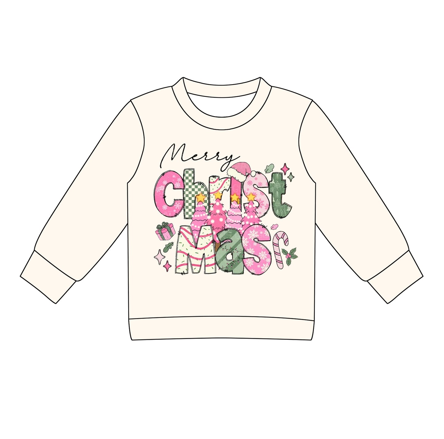 25.5.21 custom each style moq 5eta 4-6week Sibling Sisters Christmas baby girl long sleeve top 1 and top 4 match family design