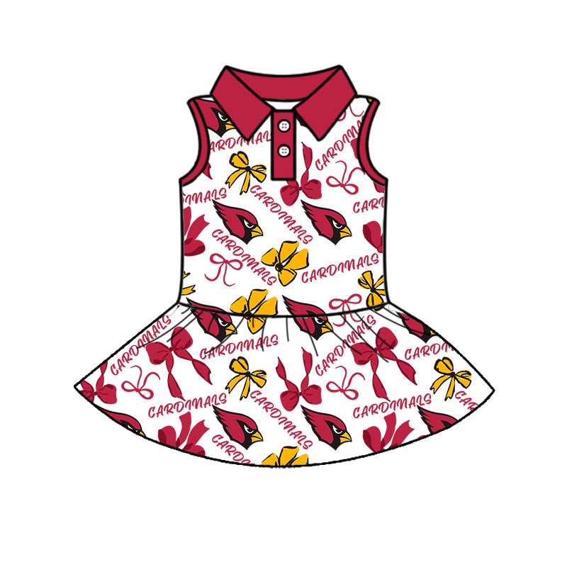 Custom moq 5 mix sizes summer teams baby girls clothes team red short sleeve skirts shorts sets 1 and skirts sets 2 and dress 1 and dress 2 and dress 3 and dress 4-25.6.9