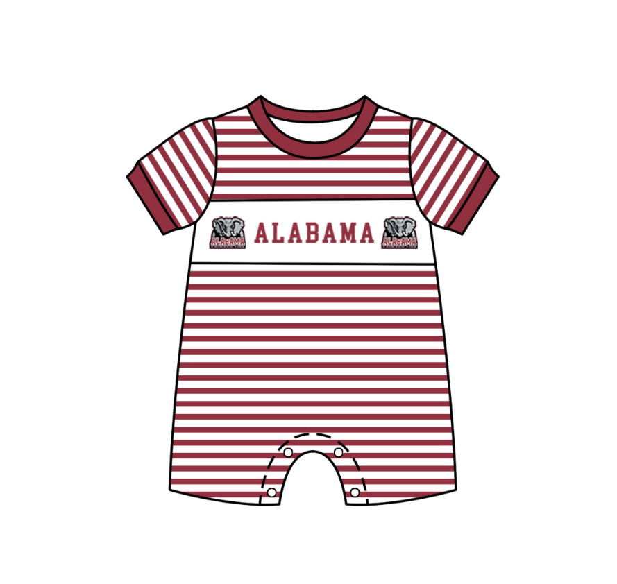 Custom moq 5 mix size milk silk summer teams Boys Short Sleeve Top Red Striped Shorts Set With Matching Romper Girls Flutter Sleeve Polka Dot Dress Romper
