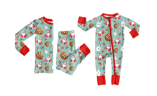 25.8.13 custom each style moq 5eta 4-6week Sibling Sister Christmas biscuit baby boy long sleeve pants sets and rompers match family design