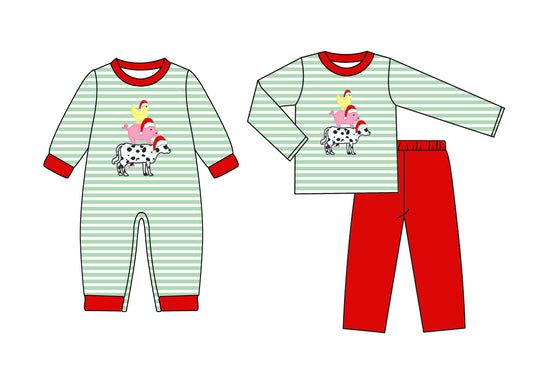 25.7.10 custom each style moq 5eta 4-6week Sibling Sister Christmas baby boy long sleeve pants sets and rompers match family design