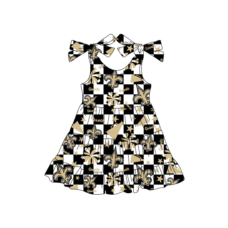 Custom moq 5 mix size milk silk summer teams baby girls clothes team khaki sleeveless shorts sets and skirts sets and dress and jumpsuit-25.7.16