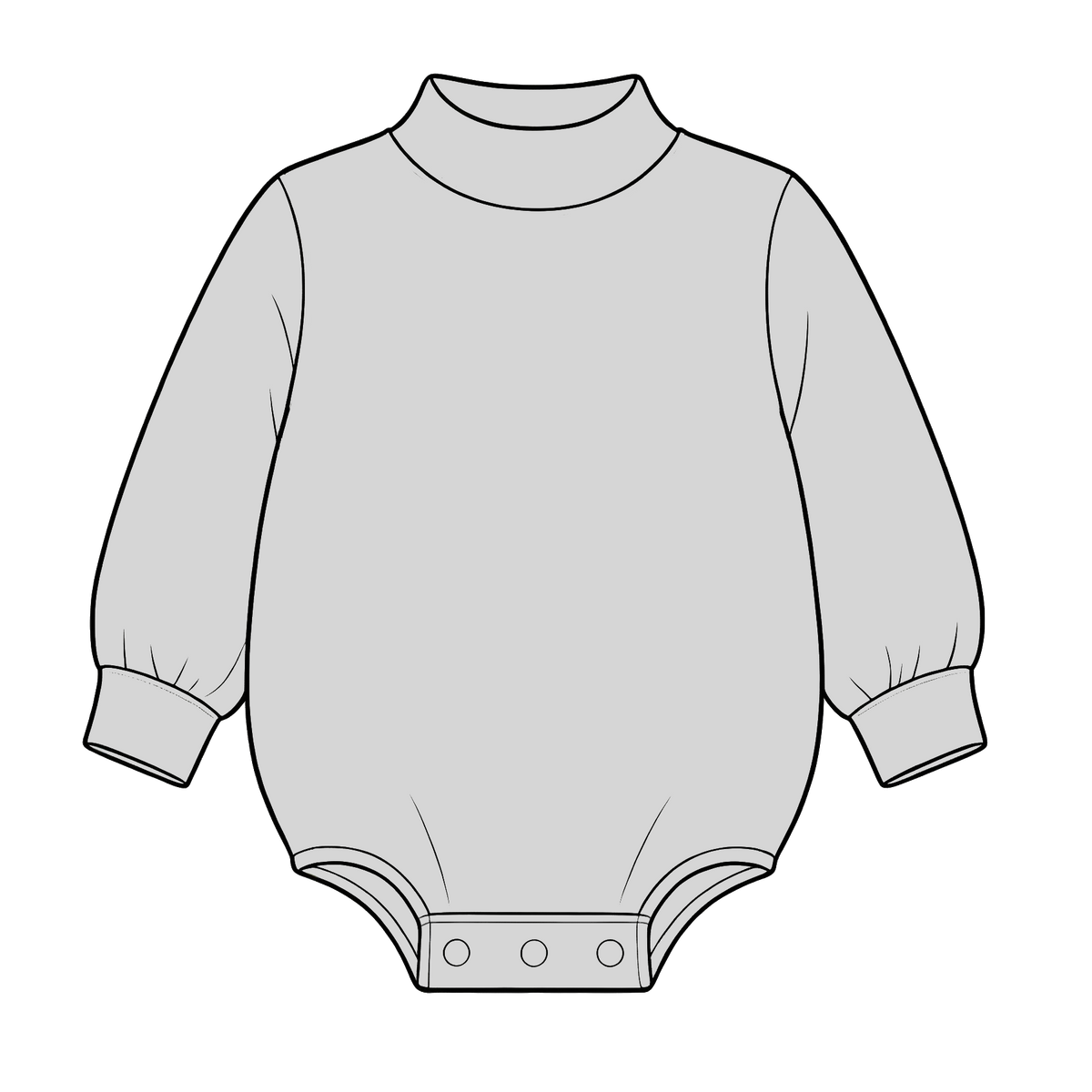 custom moq 5 mix size High Neck Baby Kids Solid Mock Neck Long Sleeve Bubble Romper