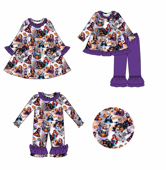 25.7.24 custom each style moq 5eta 4-6week Sibling Sisters baby girl long sleeve pants sets and dress and rompers match family design
