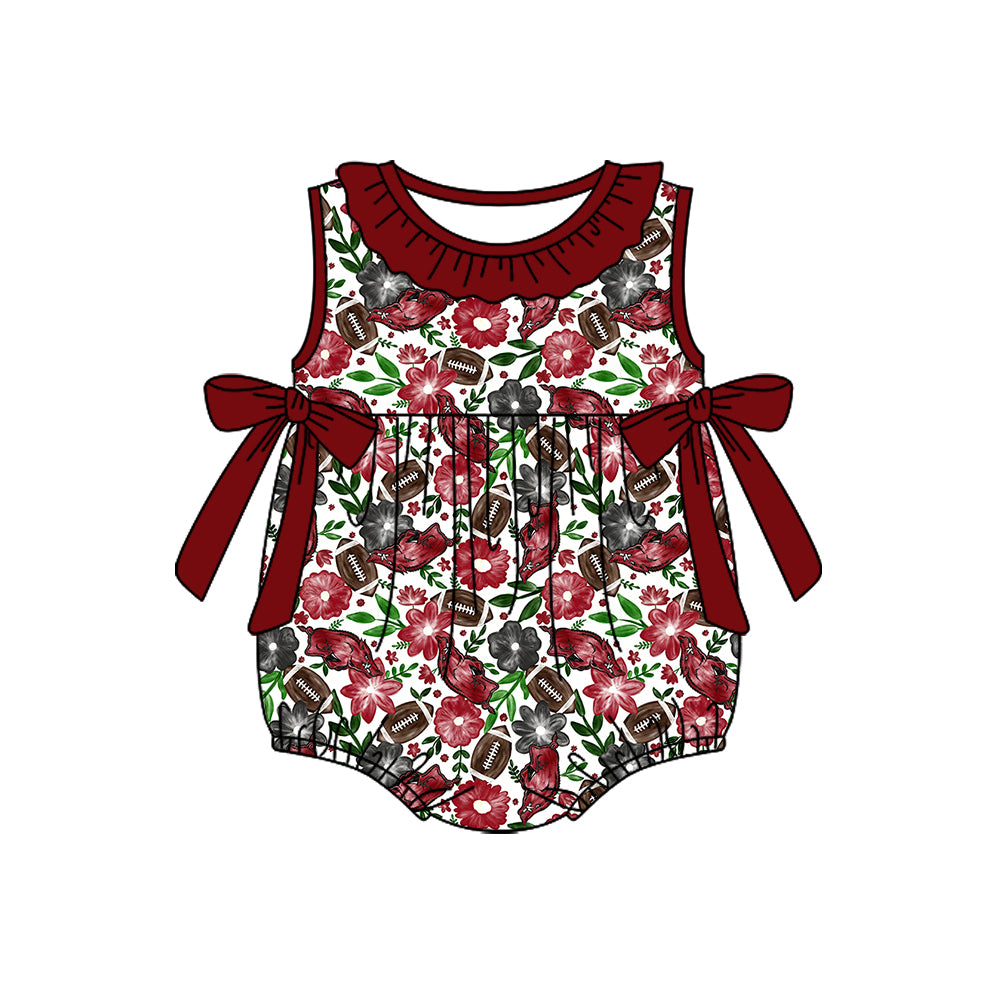 Custom moq 5 mix size milk silk summer teams Baby Girl Red Sleeveless Top And Shorts Set Sleeveless Skirt Set Yoga Dress Romper