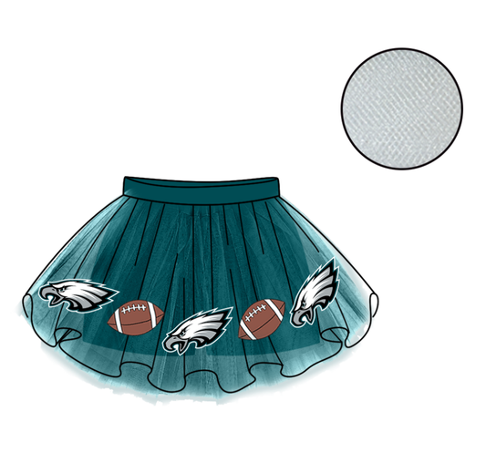 Custom moq 5 mix size milk silk summer teams Baby Girl's Green Mesh Skirt Summer Team Cute Clothes