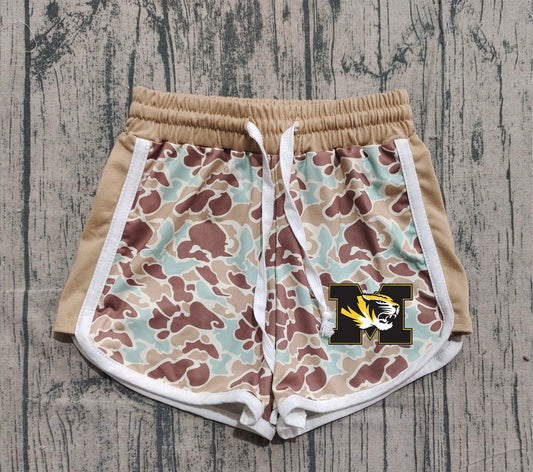 Custom moq 5 mix size milk silk baby kids clothes team camouflage summer shorts-25.11.20