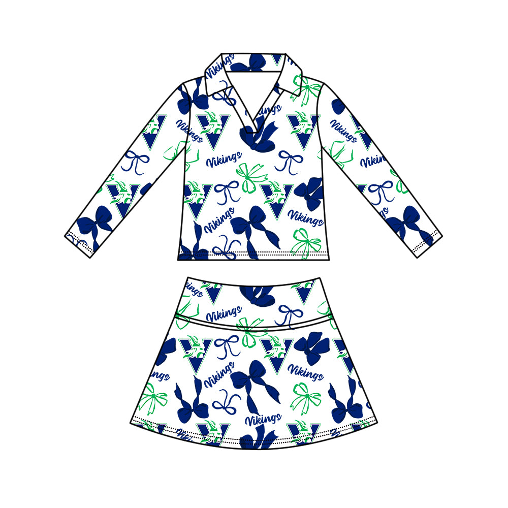 Custom moq 5 mix size milk silk summer teams Girls Polka Dot Top Shorts Set Top Skirt Short Set Zipper Pullover Jogger Pants Set