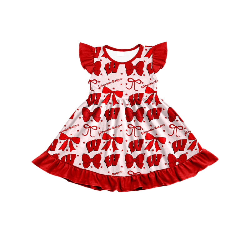 Custom moq 5 mix size milk silk summer teams baby girls clothes team bow red sleeveless skirts sets and dress 1 and dress 2 and dress 3-25.6.27
