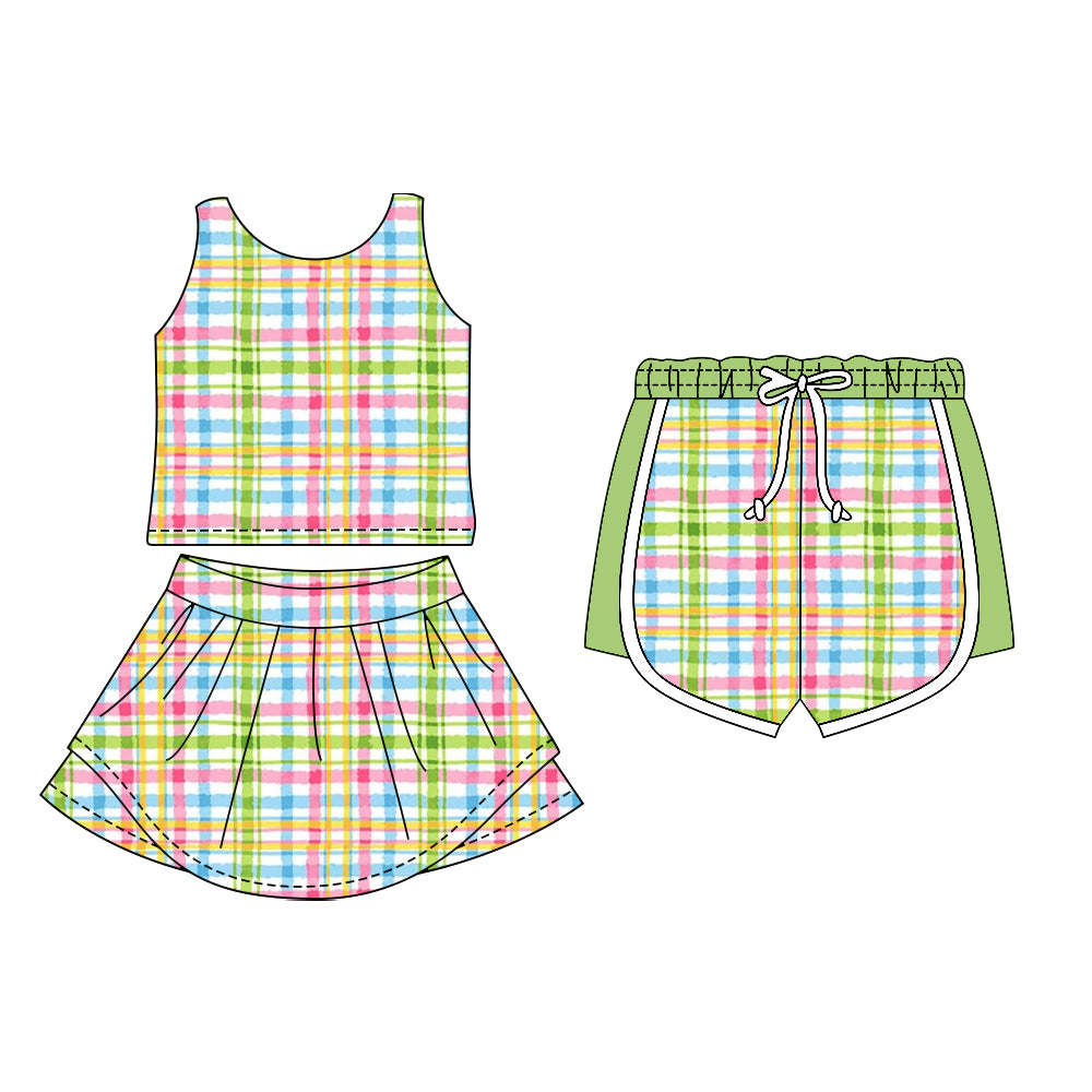 25.11.11 custom each style moq 5 eta 6-8week Sibling Sister baby short sleeve skirts sets and shorts match design