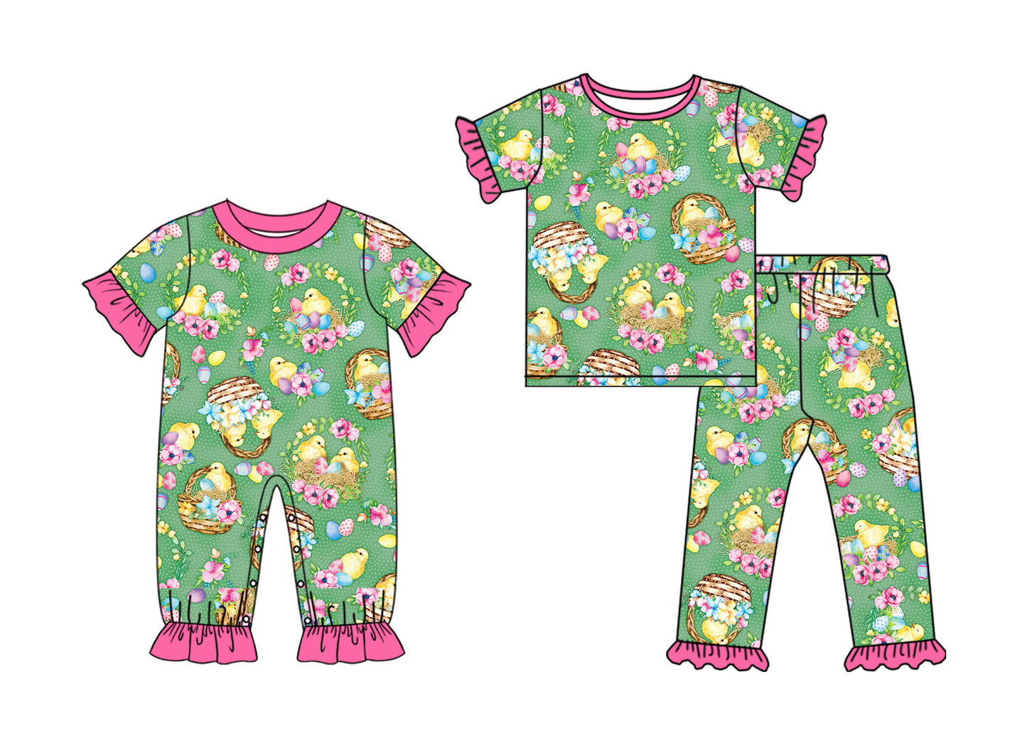 25.10.10 custom each style moq 5 eta 6-8week Sibling Sisters floral baby girl clothes short sleeve pants sets and romper match family design