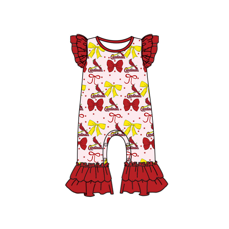 Custom moq 5 mix size milk silk summer teams baby girls clothes team bow red long sleeve hooded pants sets and dress 1 and dress 2 and romper-25.6.16