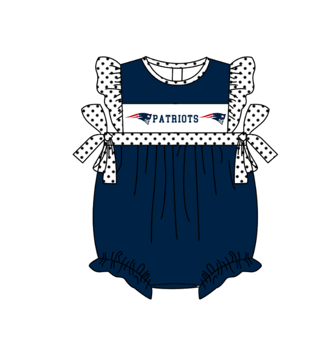 Custom moq 5 mix size milk silk summer teams baby girl boys clothes Navy blue short sleeve shorts sets 2  and dress and rompers 2 series