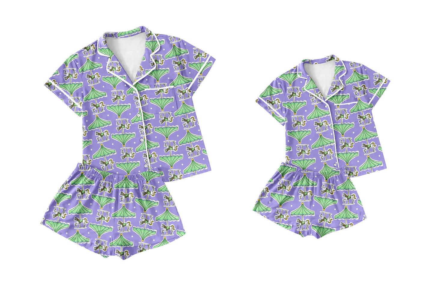 25.12.5 custom each style moq 5 eta 6-8week Sibling Sister short sleeve shorts sets and adult set match design