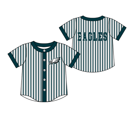 Custom moq 5 mix size milk silk summer teams Green Striped Short-Sleeved Button-Down Shirt for Baby Boy Summer Outfit