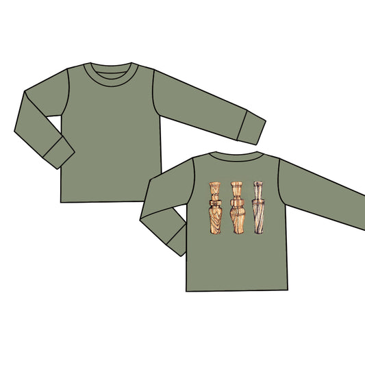 9.19 custom each style moq 5 eta 4-6week baby boys clothes army green long sleeve top