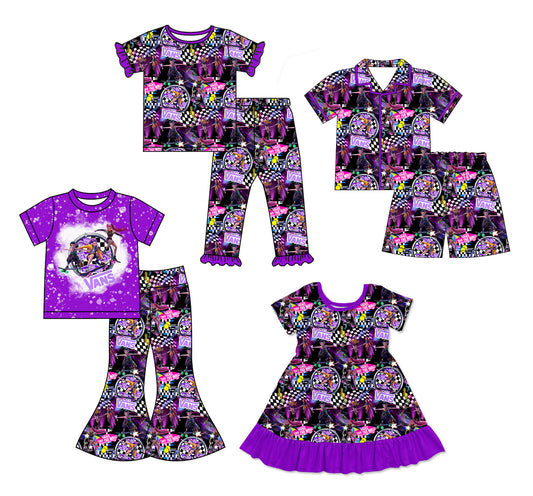 25.12.25 custom each style moq 5 eta 6-8week Sibling Sisters baby girl short sleeve pants sets 2 and shorts sets and dress match family design