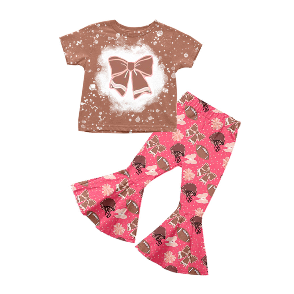 3.14 custom each style moq 5eta 4-6week Sibling Sister baby girls short sleeve pant set and set 8 match design