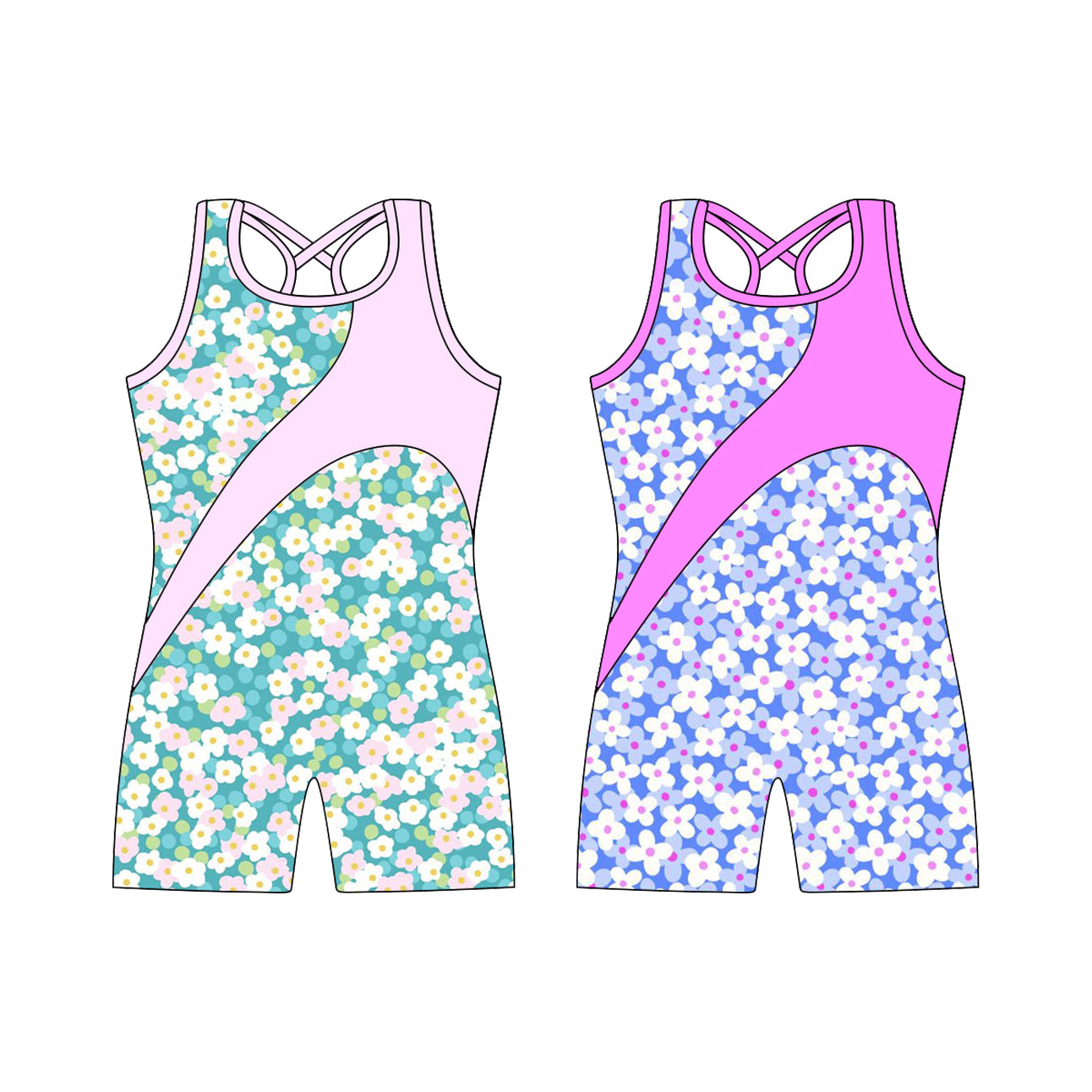 4.17 custom each style moq 5eta 4-6week Sibling Sister baby girls clothes Short sleeve jumpsuit 1 and jumpsuit 6 match family design