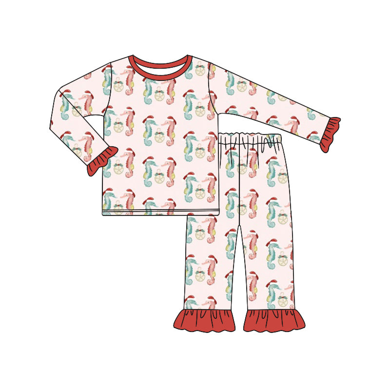 7.18 custom each style moq 5eta 4-6week Sibling Sister Christmas pink baby girls sets and rompers match family design