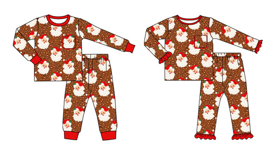 25.7.9 custom each style moq 5eta 4-6week Sibling Sisters Christmas baby girl long sleeve pants sets