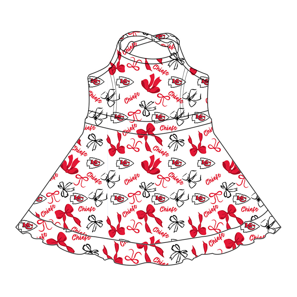Custom moq 5 mix sizes summer teams baby girls clothes team red short sleeve skirts shorts sets 1 and skirts sets 2 and dress 1 and dress 2 and dress 3 and dress 4-25.6.4