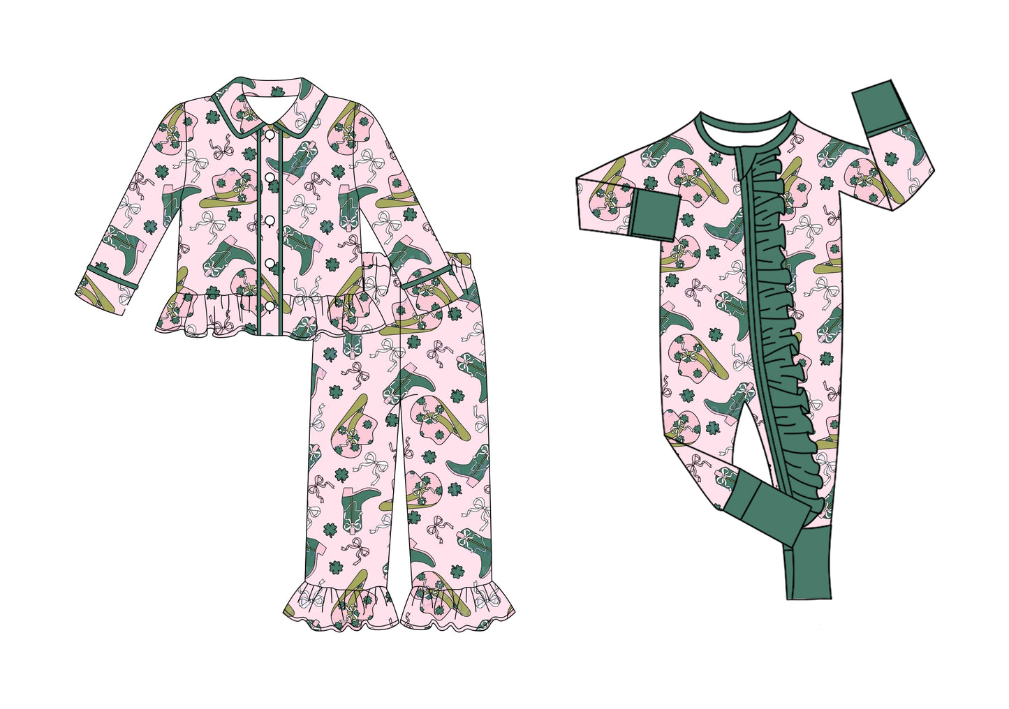25.9.8 custom each style moq 5eta 4-6week Sibling Sisters boot bow hat baby girl clothes long sleeve pants sets and romper match family design