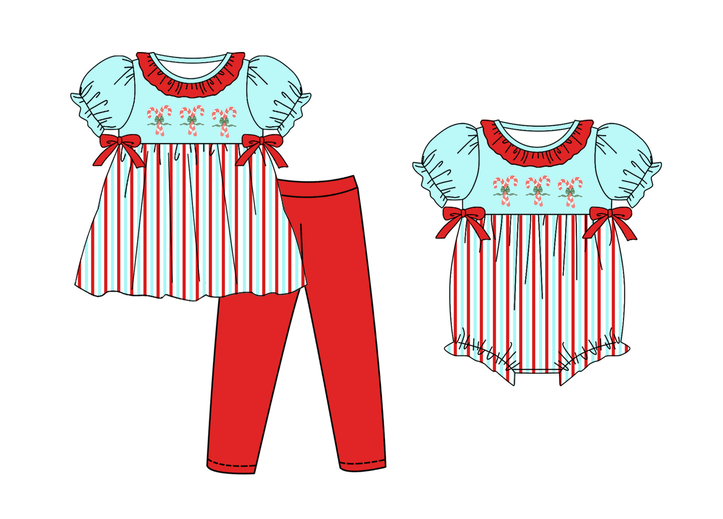 25.6.12 custom each style moq 5eta 4-6week Sibling Sister Christmas baby girl short sleeve pants sets and rompers match family design