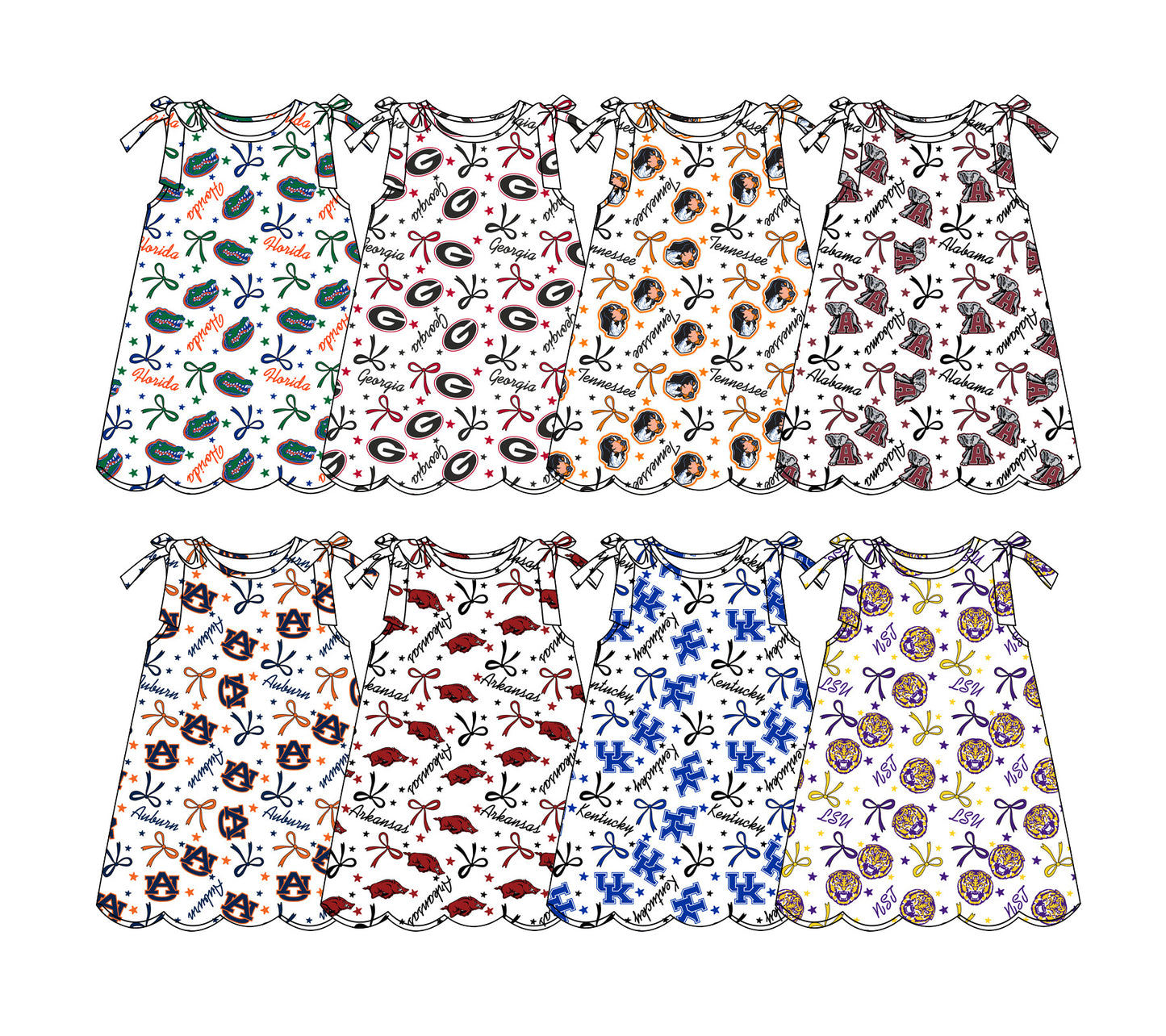 26.1.21 custom each style moq 5 eta 6-8week Sibling Sister baby team bow short sleeve dresses 8 match design