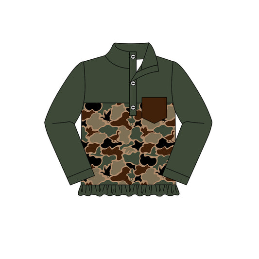 10.15 custom each style moq 5 eta 4-6week baby boys clothes camouflage long sleeve top