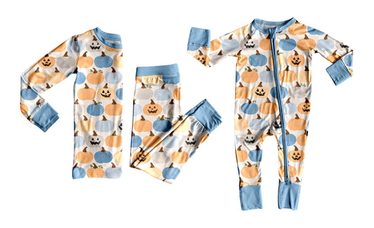 25.7.19 custom each style moq 5eta 4-6week Sibling Sister pumpkin baby boy long sleeve pants sets and rompers match family design