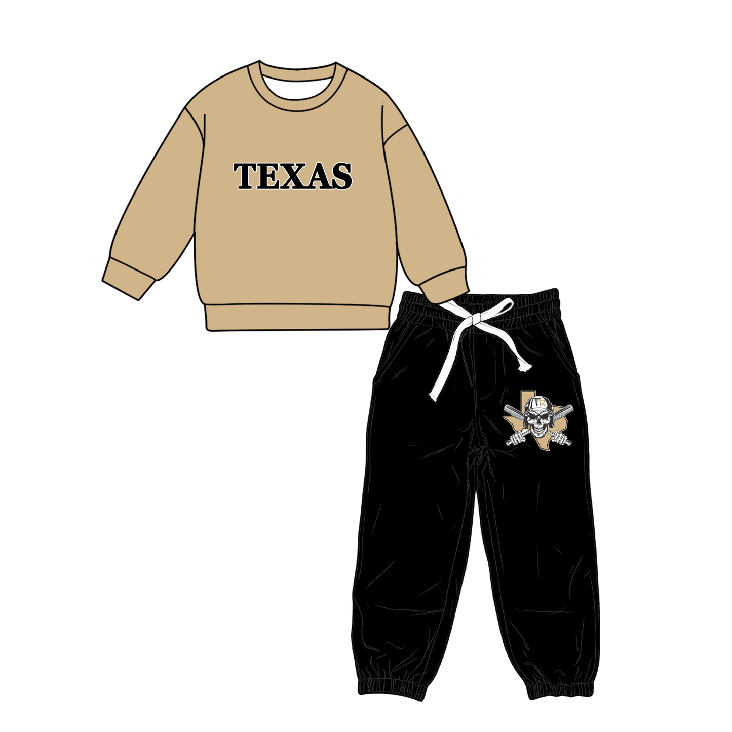 custom moq 5 mix size MSD071004 Baby Kids Casual Long Sleeve Tops Pocket Pants Team Outfit Set
