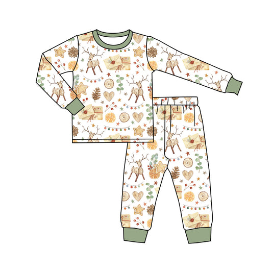 9.18 custom each style moq 5eta 4-6week Sibling Sister deer baby boys sets and rompers match family design